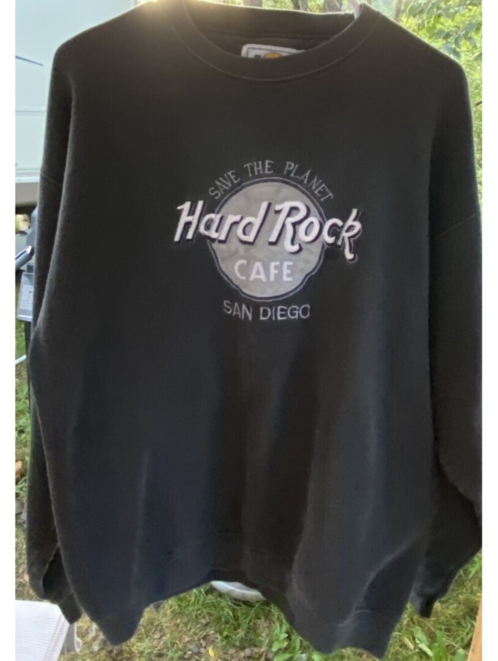 Hard Rock Café San Diego Black Sweatshirt Large Original Rock & Pop Music USA